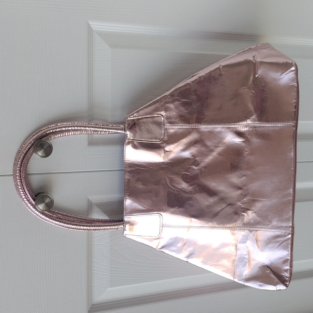 Pink Metallic Shoulder Bag